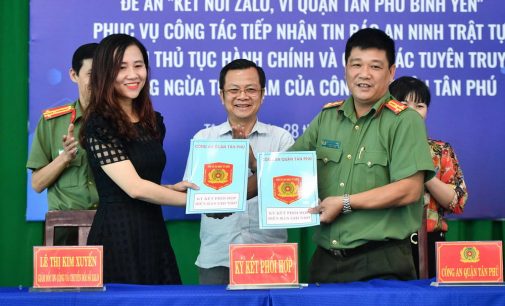 Tân Phú trở thành quận đầu tiên ở TP.HCM triển khai mô hình Zalo an ninh tích hợp chatbot