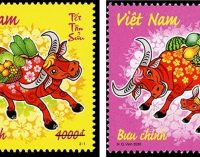 Bộ tem “trâu” cho Tết Tân Sửu 2021