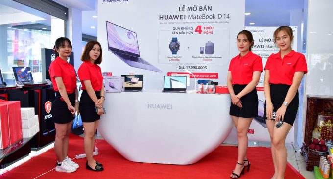 Laptop HUAWEI Matebook D 14 với chip đồ họa on board AMD Radeon RX Vega 10 bắt đầu bán ở Việt Nam