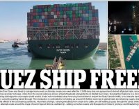 Tàu container 220.000 tấn được giải thoát và Kênh đào Suez được giải cứu