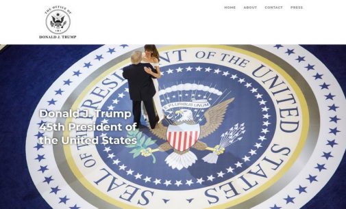 Ông Trump khai trương Website chính thức