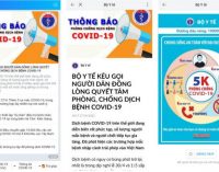 Qua Zalo, Bộ Y tế và nhiều địa phương khuyến cáo phòng, chống dịch COVID-19 trong dịp lễ cuối tháng 4 đầu tháng 5-2021
