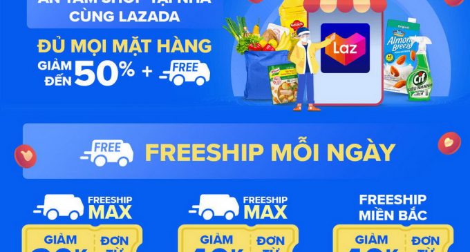 Nền tảng TMĐT Lazada hợp tác với gần 40 nhà bán thực phẩm tươi sống phục vụ thời giãn cách