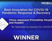 Giải pháp khám bệnh từ xa dựa trên mạng 5G của Huawei đạt Giải thưởng GSMA GLOMO 2021