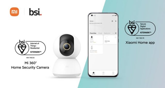 Mi 360° Home Security Camera và ứng dụng Xiaomi Home đạt chứng nhận BSI Kitemark kỹ thuật số an toàn