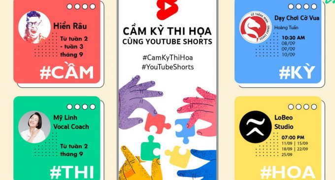 Luyện “cầm kỳ thi họa” cùng YouTube Shorts