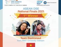 Kết quả vòng chung kết quốc gia cuộc thi khoa học dữ liệu ASEAN DSE Việt Nam 2021