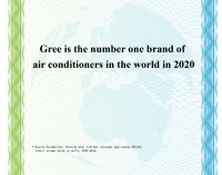 GREE 6 năm liền đạt thương hiệu máy lạnh số 1 thế giới