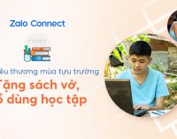 Hỗ trợ đồ dùng học tập cho học sinh khó khăn qua Zalo Connect