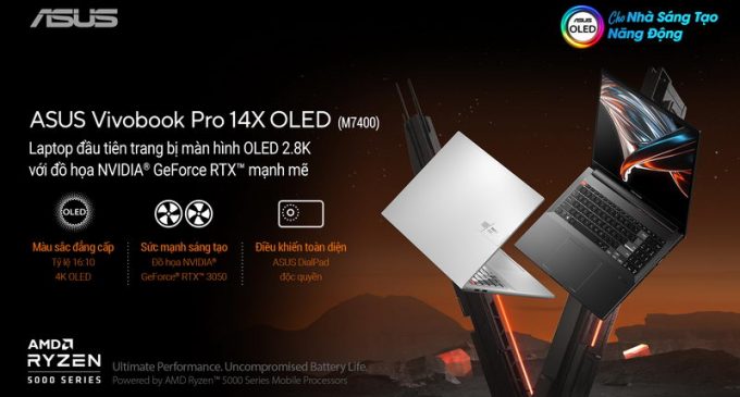Loạt laptop ASUS Vivobook Pro 14X OLED và Vivobook Pro 15 OLED cho giới sáng tạo nội dung