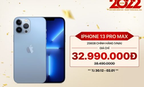 Nhiều điện thoại, phụ kiện công nghệ giảm giá mạnh đón Tết Dương lịch 2022