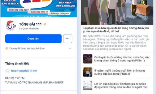 Zalo kết nối với đường dây nóng tố cáo bạo hành, xâm hại trẻ em