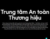 TikTok ra mắt Trung tâm An toàn Thương hiệu