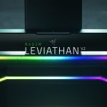Loa thanh máy tính Razer Leviathan V2 chơi âm thanh và ánh sáng