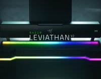 Loa thanh máy tính Razer Leviathan V2 chơi âm thanh và ánh sáng