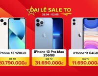 Giá điện thoại dịp lễ cuối tháng 4 và đầu tháng 5-2022 tiếp tục giảm