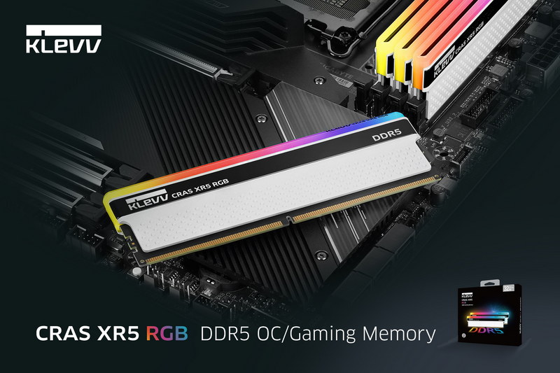 KLEVV 宣布推出 CRAS XR5 RGB DDR5 遊戲內存。