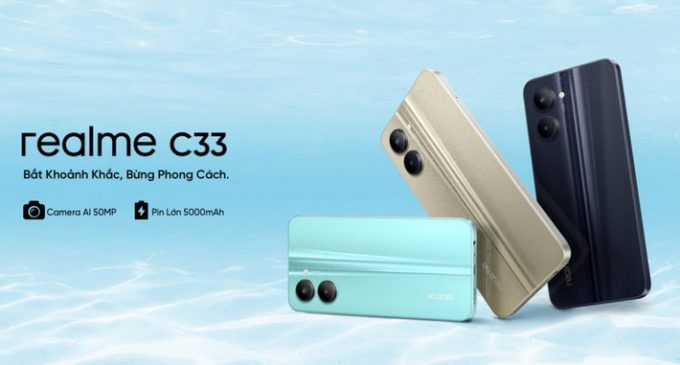 Smartphone realme C33 với camera 50MP có giá chưa đến 4 triệu đồng