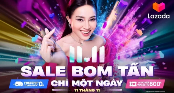 Lễ hội Mua sắm 11.11 “Sale Bom tấn” 2022 trên Lazada với doanh thu Lazlive tăng 36 lần