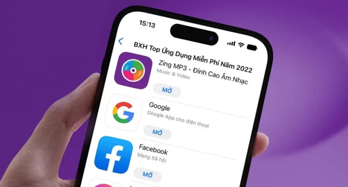 Zing MP3 là nền tảng nhạc số duy nhất có mặt trong bảng xếp hạng App Store 2022 tại Việt Nam