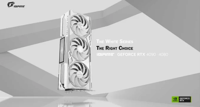 COLORFUL ra mắt card đồ họa toàn trắng iGame Vulcan GeForce RTX 4090 và RTX 4080 White Limited Edition