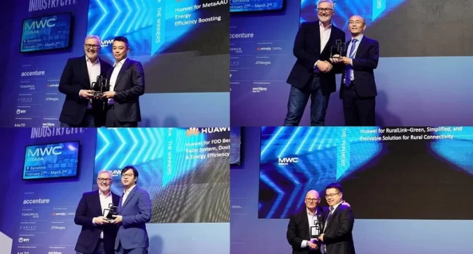 Huawei bội thu với 4 giải thưởng di động toàn cầu GSMA GLOMO tại sự kiện MWC 2023