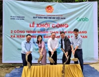 Grab Việt Nam góp sức xây dựng thêm 2 cây cầu dân sinh thuộc dự án “Xây cầu đến lớp”
