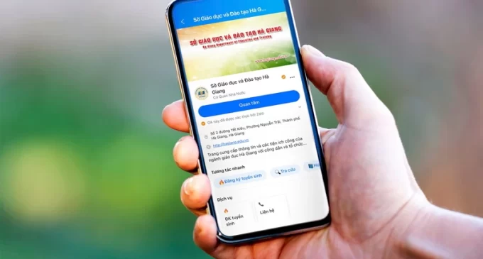 Có thêm tỉnh Hà Giang nhận đăng ký tuyển sinh vào các lớp đầu cấp bằng Zalo