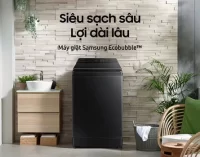 Samsung lần đầu tiên đưa công nghệ Ecobubble lên dòng máy giặt cửa trên