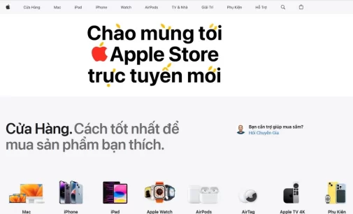 Cửa hàng Apple Store online chính thức có mặt tại Việt Nam