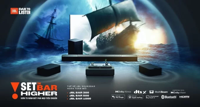 JBL mở bán 3 mẫu soundbar JBL Bar 1000, Bar 500 và Bar 300 tại Việt Nam