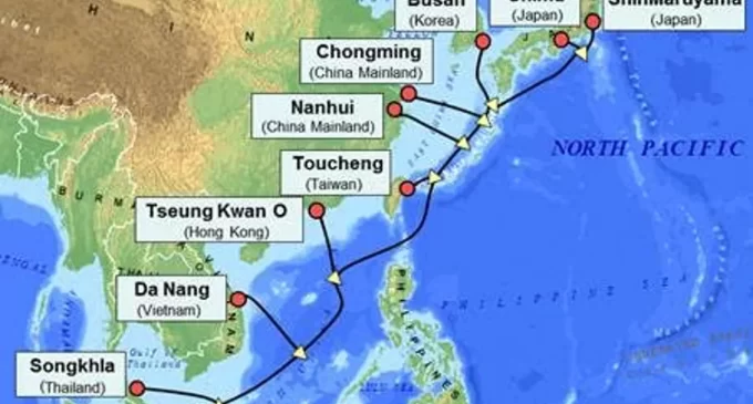 Cáp quang biển Internet quốc tế APG vừa sửa xong lại bị lỗi mới