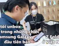 VIDEO: Bạn tôi unbox một trong những chiếc Samsung Galaxy Z Fold5 đầu tiên bán ở Việt Nam