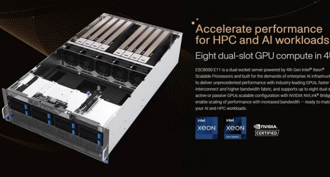 Máy chủ ASUS với GPU NVIDIA L40S mới dành cho doanh nghiệp chạy ứng dụng AI tạo sinh