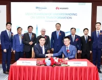 Huawei Việt Nam và Công ty Becamex-VSIP ký kết hợp tác chiến lược chuyển đổi năng lượng xanh tại Bình Dương
