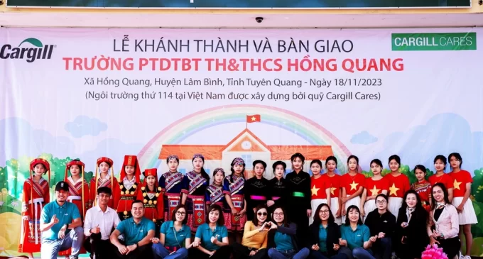 Cargill khánh thành điểm trường học thứ 114 do hãng trao tặng tại Việt Nam