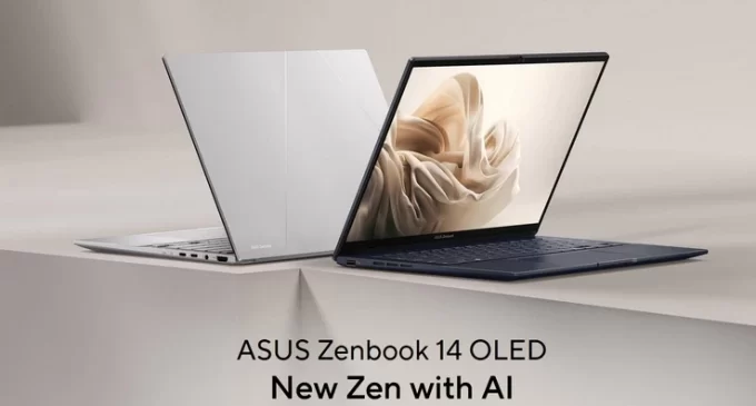 ASUS Zenbook 14 OLED (UX3405) mở đầu cho thế hệ laptop trang bị CPU Intel Core Ultra tích hợp AI