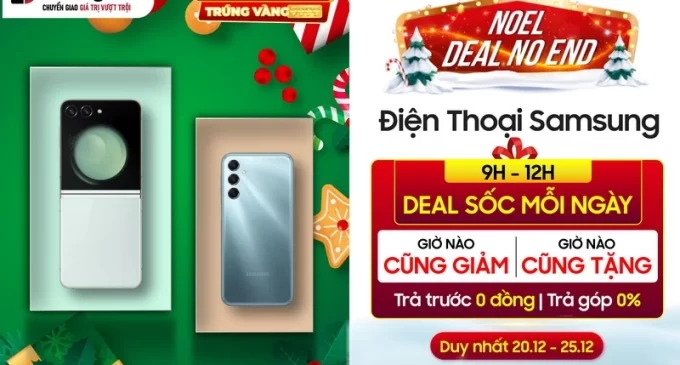 Điện thoại Samsung cuối năm được ưu đãi đến 62% giá