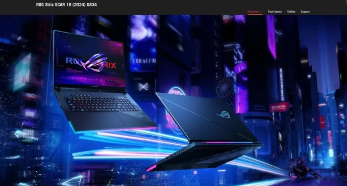 ASUS ROG Strix SCAR 18 (G834) – laptop gaming mạnh nhất thế giới được bán tại Việt Nam với giá 130 triệu đồng