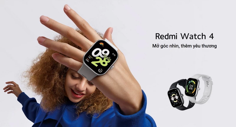 Redmi Watch 4 ra mắt: Màn hình AMOLED 60Hz, pin lên đến 20 ngày