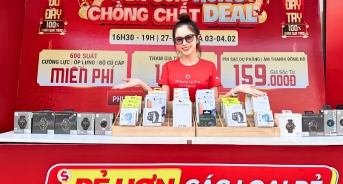 Di Động Việt mở Chợ Tết công nghệ tặng miếng dán cường lực và ốp lưng