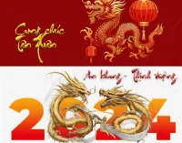 Chúc mừng Năm mới Giáp Thìn 2024 an khang và thịnh vượng