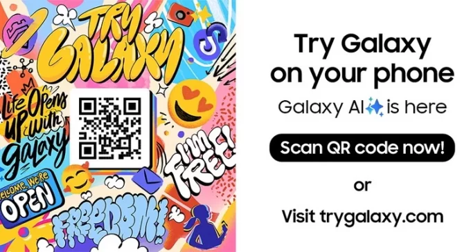 Người dùng có thể trải nghiệm Galaxy AI ngay trên điện thoại của mình với ứng dụng “Try Galaxy” từ Samsung