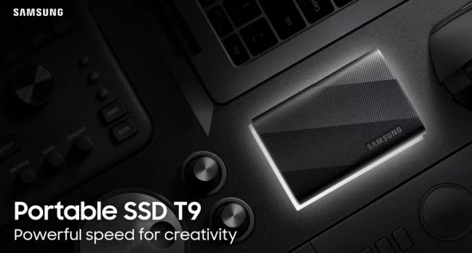 Samsung Portable SSD T9 – ổ cứng di động đầu tiên của Samsung có giao diện USB 3.2 Gen 2×2 nhanh gấp đôi