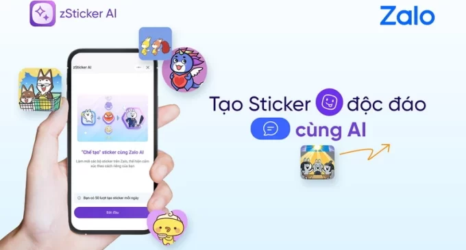 Ứng dụng trí tuệ nhân tạo zSticker AI tạo sticker “không đụng hàng” nâng cấp trải nghiệm nhắn tin trên Zalo
