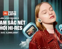 Tai nghe TWS JBL Live Beam 3 với chất âm Hi-Res cùng hộp sạc thông minh có màn hình cảm ứng