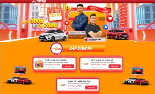 Chợ Tốt Xe ứng dụng livestream và tiêu chuẩn “Xe 5 Tốt” nâng tầm trải nghiệm mua xe cũ