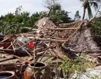 Lốc xoáy sập nhiều nhà ở Kiên Giang