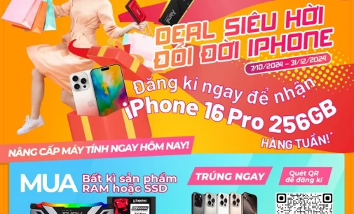 Kingston khuyến mại dành riêng cho thị trường Việt Nam mỗi tuần một chiếc iPhone 16 Pro