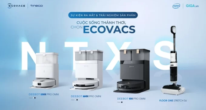 ECOVACS ra mắt các dòng robot hút bụi lau sàn thông minh thế hệ 2025 tại Việt Nam